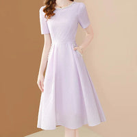 Vestido morado con estilo de hada de La Fleur Mode