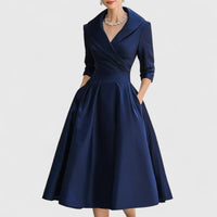 Celeste | Elegante Midi Wikkeljurk met V-Hals