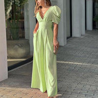 Aurélie | Elegante En Stijlvolle V-Hals Jumpsuit