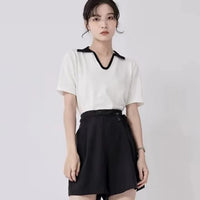 SilkSense V-Neck Short Sleeve Top