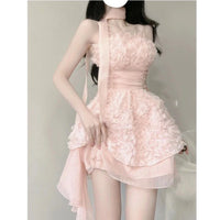 Vestido Halter de Chifón de Moda Radiante