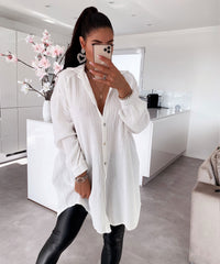 Freya| Soft Cotton Mousseline Summer Blouse