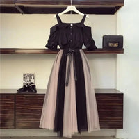 Luminique Vintage Chic Gestreepte Tweedelige Set