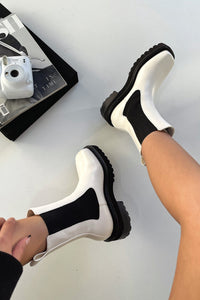 Gemma | Modern Two-Tone Ankle Boots with Comfortable Fit