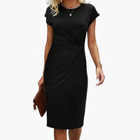 Naime | Elegant midi dress with accentuated waist