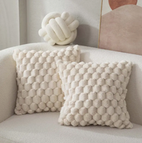 Gentora Living | Funda de Cojín de Lujo | Blanco Beige