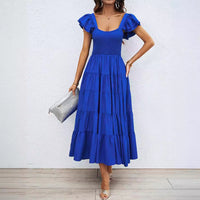 Giada | Maxikleid mit gerafftem Oberteil und Riemen