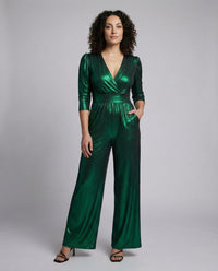 Sophia | Eleganter, glänzender Jumpsuit für Damen mit modernem Schnitt