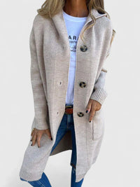 Sophie | Langer und warmer Button-Down-Cardigan für Damen