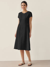 Greta | Midi-Sommerkleid mit V-Ausschnitt