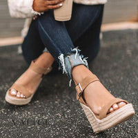 VELANORA Sandals | Orthopedic Wedge Heel Sandals with Buckle