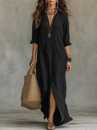 Lisa | Elegantes Maxikleid mit fließender Passform und zeitlosem Stil