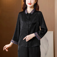 Top Bordado de Seda Eleganza Couture