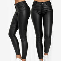 Luxury Leather Stretch Pants