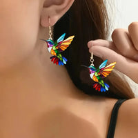 Amelia | Beautiful and colorful hummingbird earrings