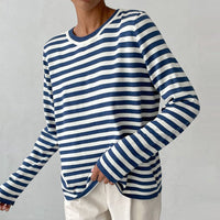 Charlotte | Gestreifter Feinstrickpullover mit nautischem Flair
