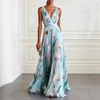 Isabella | Elegante e romantico abito maxi a fiori