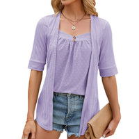 Julia | Camisa abierta con camiseta suave