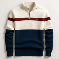 Eldric | Maglione classico da uomo con zip e aspetto moderno