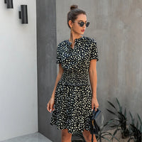 Vestido mini de estampado de leopardo para mujer