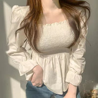 Modestil Büro-Dame Elegante Weiße Bluse