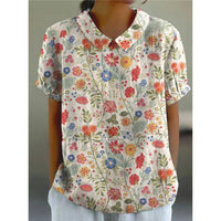 Karin | Legere Bluse mit Blütenmuster