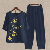 Karin | Relaxed two-piece butterfly set