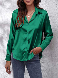 Katrin | Silk elegance blouse with long sleeves