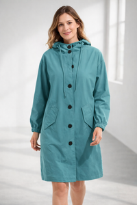 Suze| Abrigo largo cómodo y con estilo con capucha