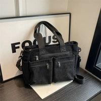 Sanne | Corduroy tote-tas met meerdere vakken