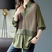 Blusa de patchwork a la moda de Zenith Vogue