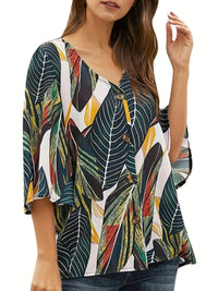SoleilGlow Botanical Dream Blouse