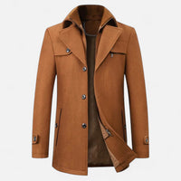 Leonard|Trench coat in lana elegante e caldo da uomo