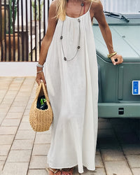 Jeanique | Bequemer und eleganter Maxikleid mit Spaghettiträgern
