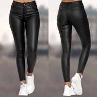 Evi | Stylish and Comfortable Pants with Leather Look