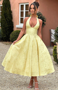 Daisy | Robe d'invitée de mariage élégante avec broderie exclusive