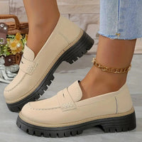 Mila | Modern loafers with a thick platform sole