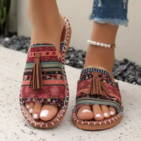 Fleur | Stylish Boho Slip-on Sandals with Refined Details