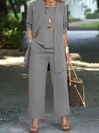 Eliza | Elegant three-piece set with wide legs