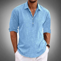 Mason | Camicia casual a mezza apertura per uomo
