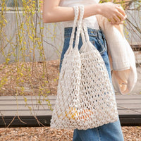 Mila | Handgefertigte Makramee-Tasche aus Baumwolle