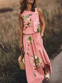 Noa | Elegantes ärmelloses langes Sommerkleid Damen