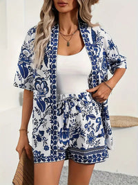 Lisa | Trendiges Kimonoset mit Blumenmuster