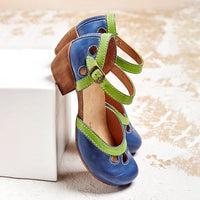 Sophie | Comfortable and elegant summer sandals with low heels