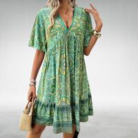 Fleur | Bohemian En Elegante Paisley Mini Jurk