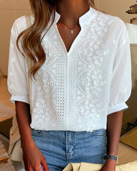 Mandy | Elegante Bluse mit V-Ausschnitt