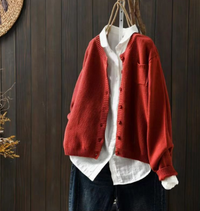 Lotte | Cardigan oversize in maglia comodo da donna