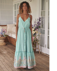 Maria| Vestido largo bohemio de verano