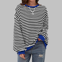 Janina | Stijlvol Retro Gestreept Sweatshirt