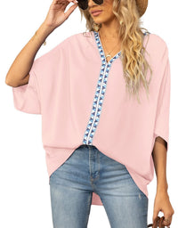 Olivia | Modernes Tunika-Top mit geometrischen Details
